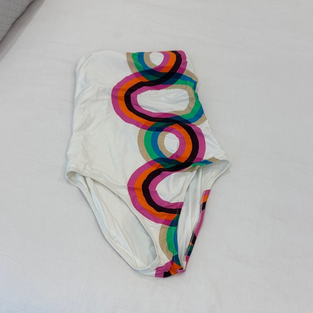 Trina Turk One Piece with Colorful Geometric Design